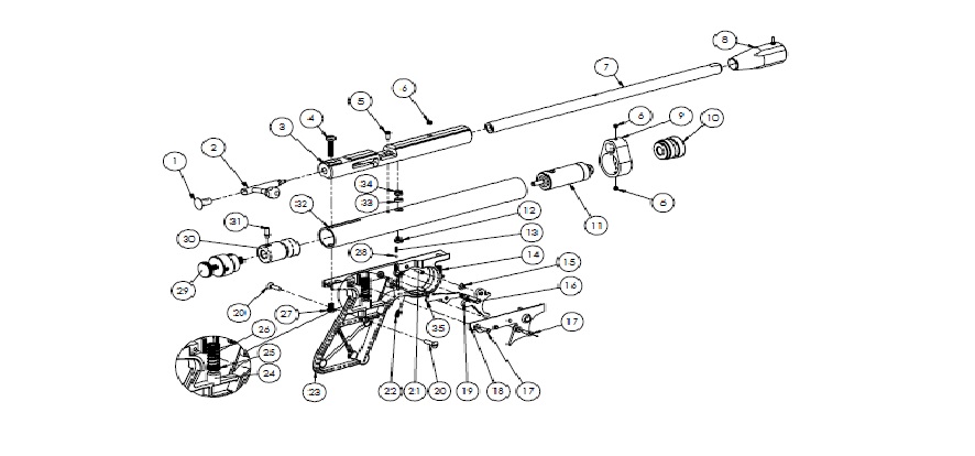 <br />PARTS for AIR PISTOLS